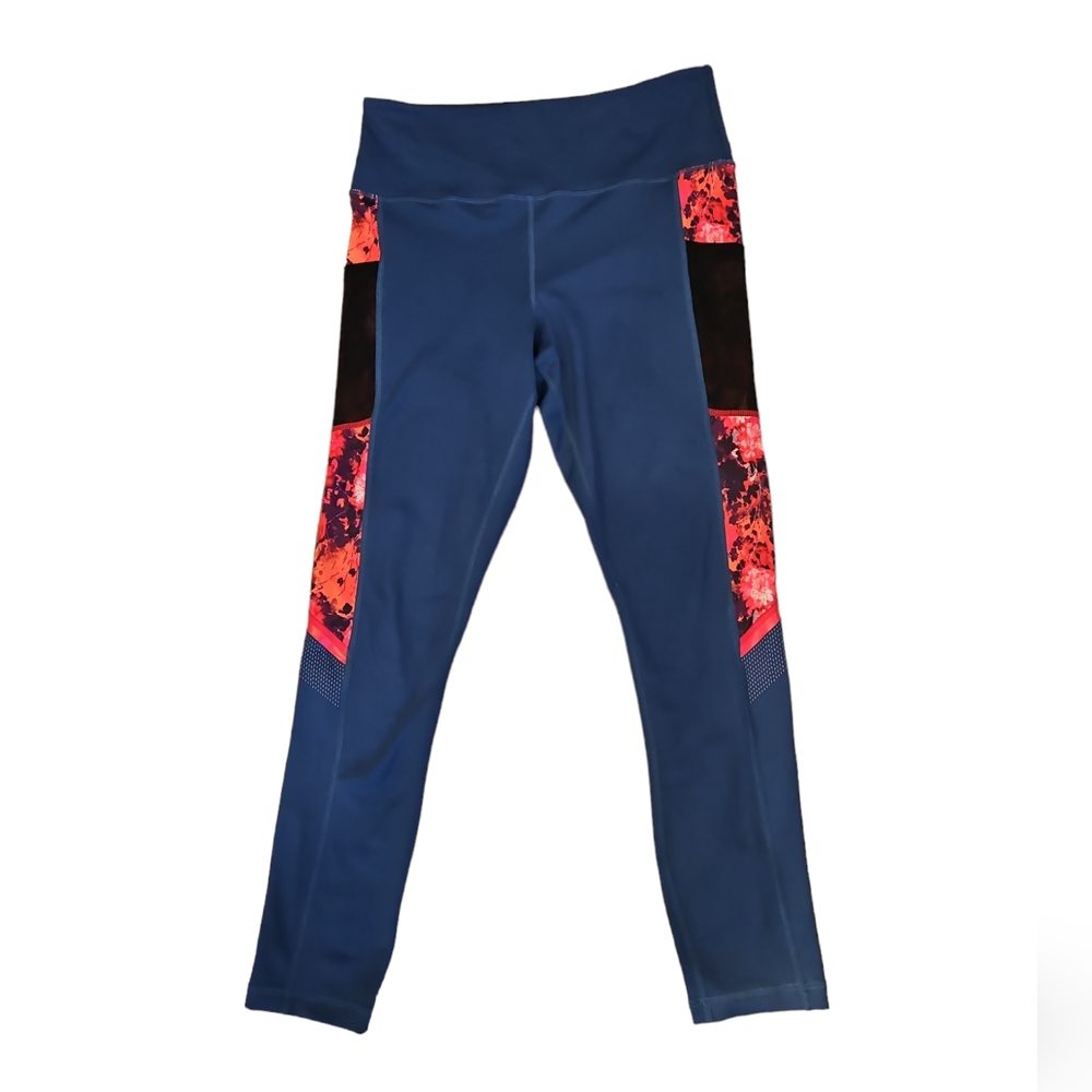ZYIA Active Floral Mesh Leggings Sz 6-8